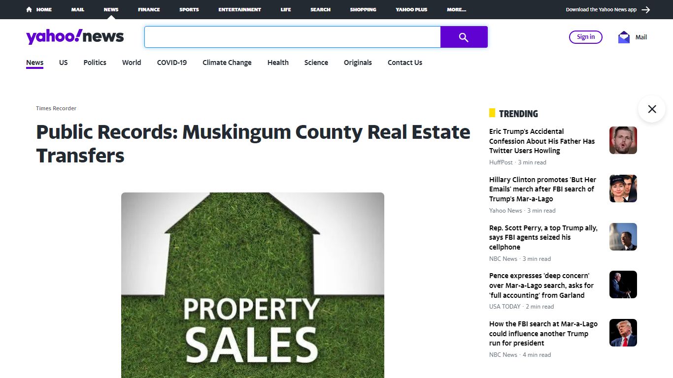 Public Records: Muskingum County Real Estate Transfers