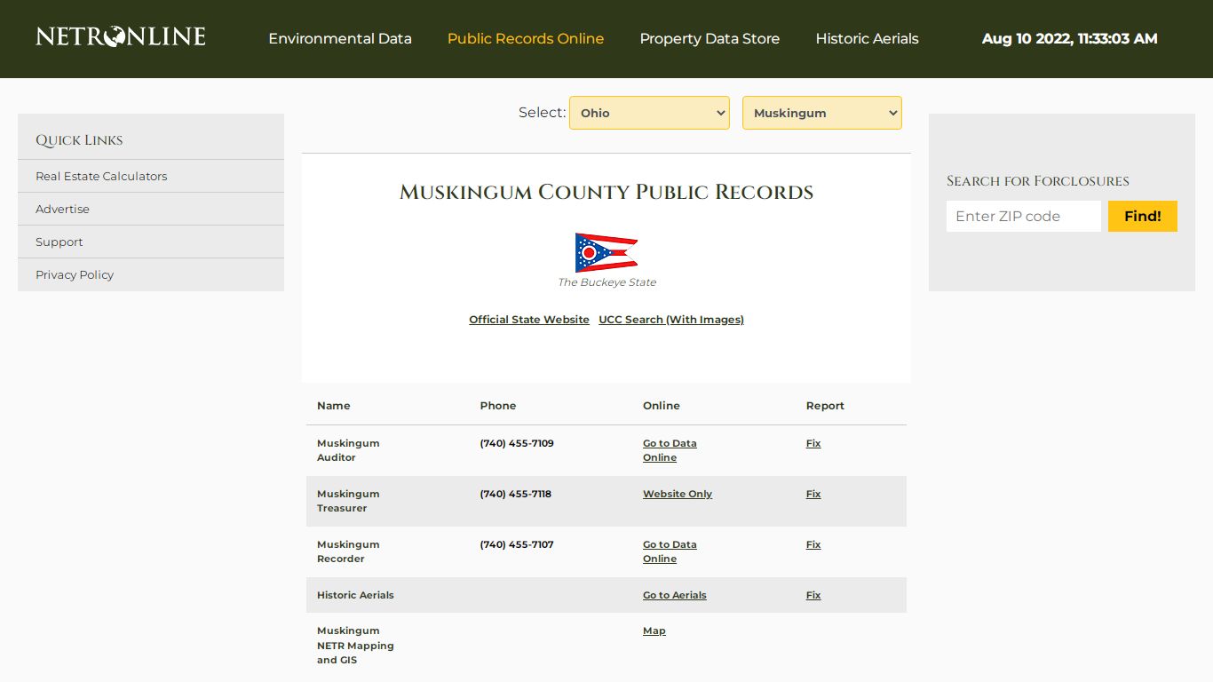 Muskingum County Public Records - NETROnline.com